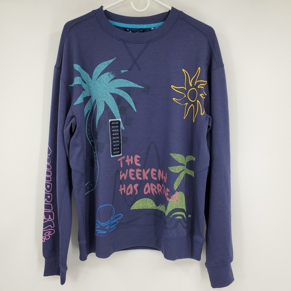chubbies Other - NWT Chubbies‎ The Sketchy Soft Terry Cloth Crewneck Pullover Preppy Sweatshirt M